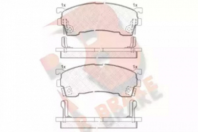 R BRAKE rb0971 -  Комплект тормозных колодок, дисковый тормоз